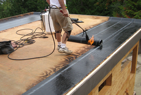 flat roofing process