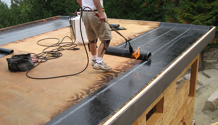 flat roofing process